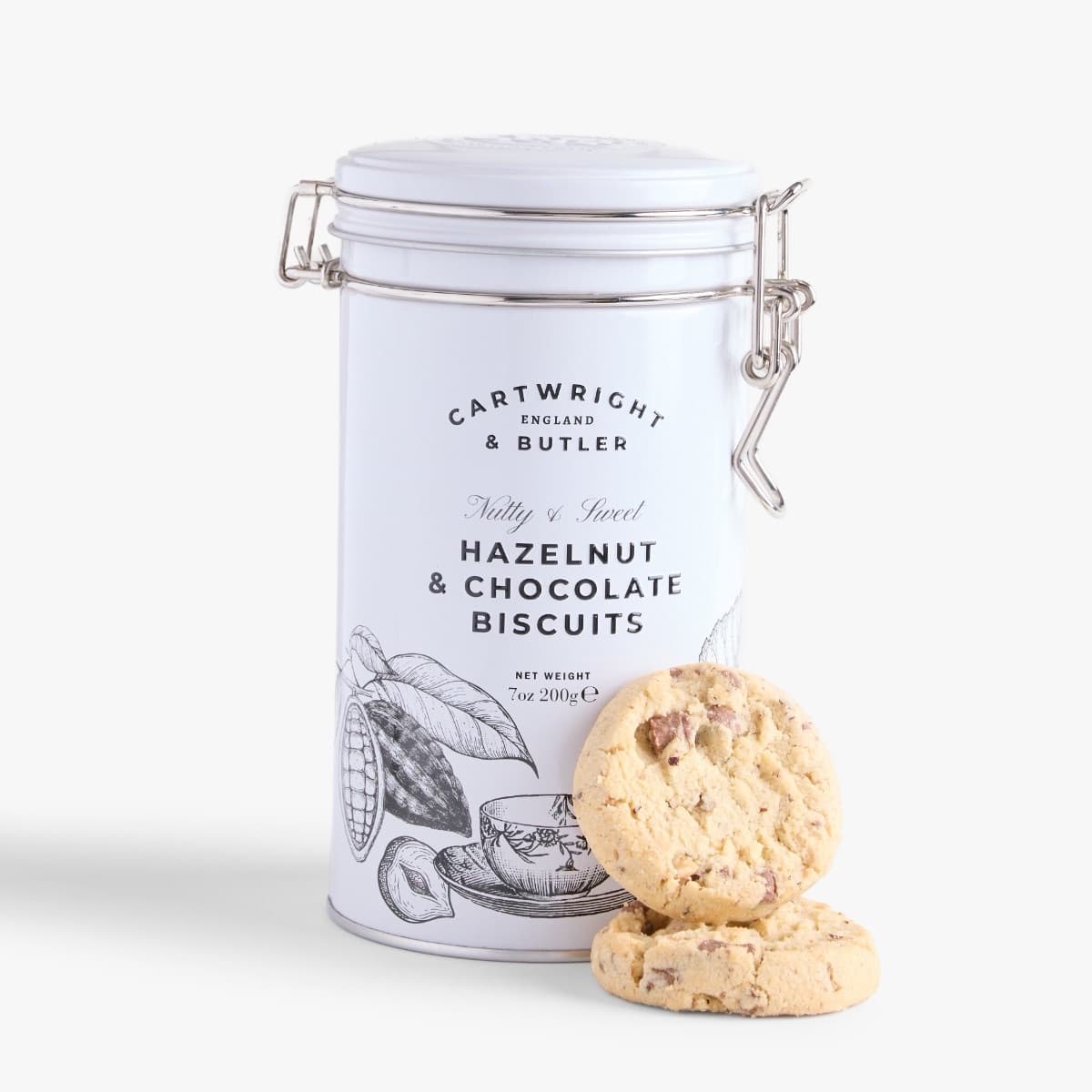 Cartwright & Butler Hazelnut & Chocolate Biscuits in Tin
