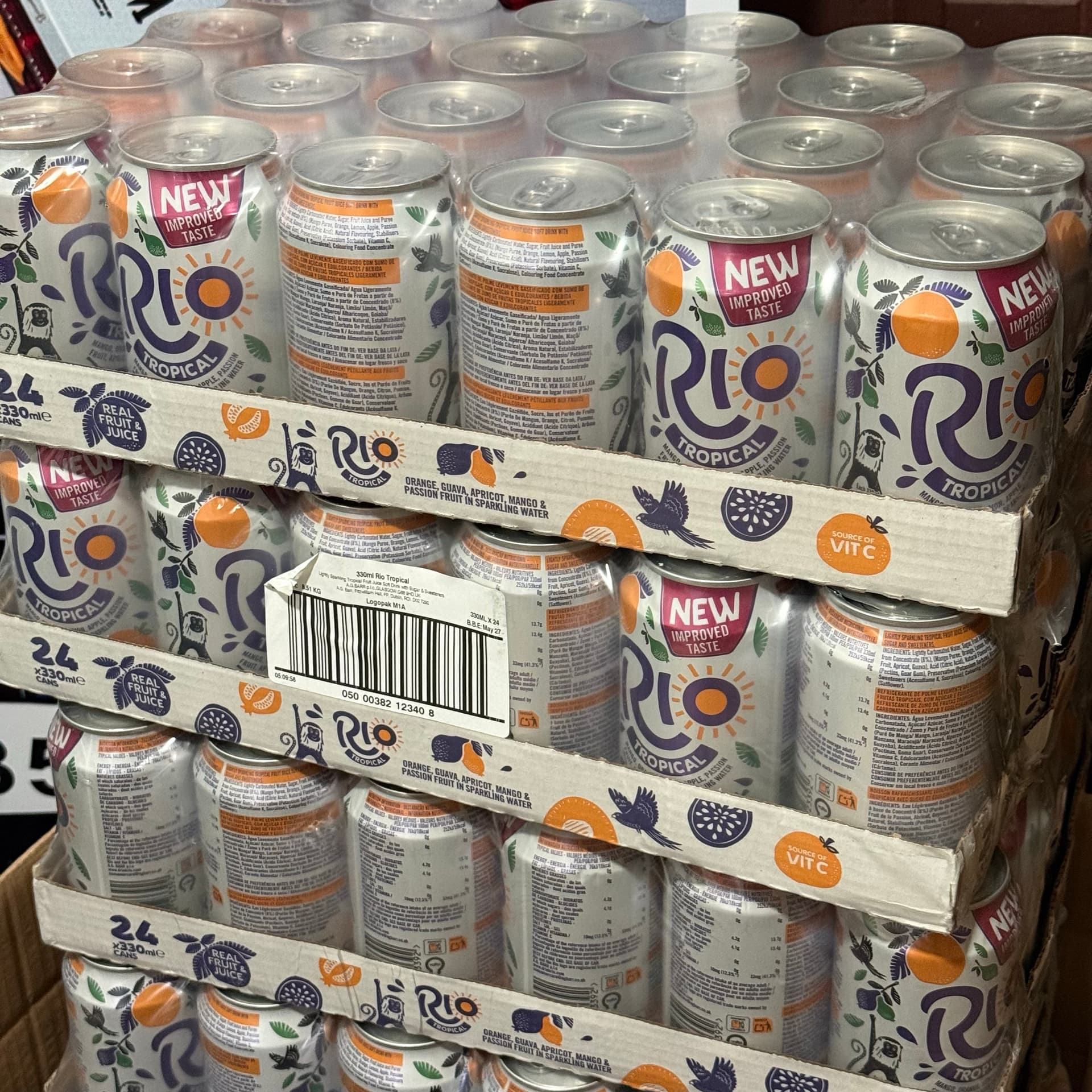 Rio Tropical Fruit Juice | Pack of 24 Cans